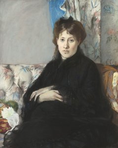 Portret Madame Edmy Pontillon, z domu Morisot, 1871 autorstwa Berthe Morisot