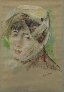Portret dziewczyny w welonie (Jeanne Pontillon) autorstwa Berthe Morisot