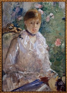 Lato lub portret dziewczyny malowany przez Berthe Morisot autorstwa Berthe Morisot