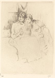 Lekcja rysunku, 18881890. autorstwa Berthe Morisot
