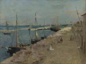 Port w Cherbourgu, 1871