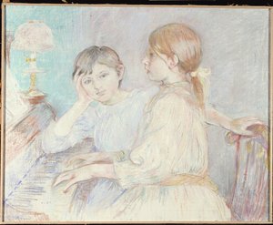 Fortepian, 1888 autorstwa Berthe Morisot