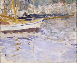 Port w Nicei, zima 1881?-82 (olej na płótnie) autorstwa Berthe Morisot