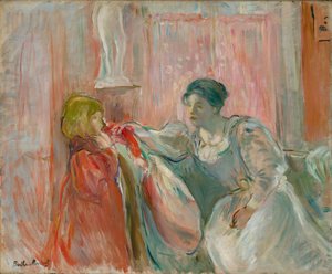 Kobieta i dziecko autorstwa Berthe Morisot