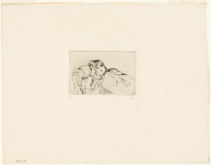Młoda kobieta w stanie spoczynku autorstwa Berthe Morisot