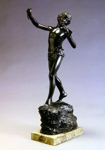 Patelnia (patynowany brąz i marmur) autorstwa Bertram Alfred Pegram