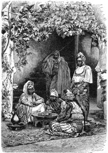 Arabska rodzina Tlemcen w Algierii, ok. 1890 r.