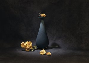 Melancholijne suszone róże autorstwa Betty Liu