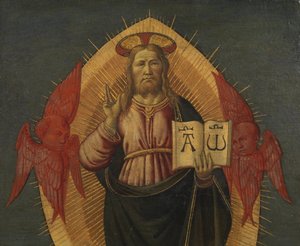 Bóg Ojciec w postawie błogosławieństwa, ok. 1480 autorstwa Biagio dAntonio