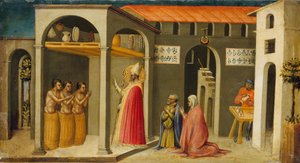 Św. Mikołaj wskrzeszający troje młodzieńców, 1433-35.