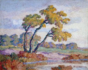 Krajobraz Kansas autorstwa Birger Sandzen