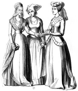 Mieszczan, chłop i szlachcianka, XIV w. 1849 r.