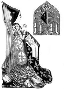 Charlotte Sabaudzkie 1441-1483, królowa małżonka Ludwika XI Francji, XV w. 1849.