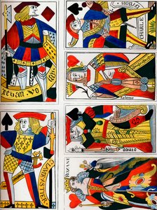 Karty do gry, XVI wiek, 1849.