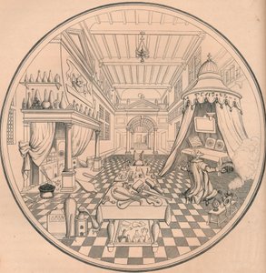 Alchemik, XVI wiek, 1849.