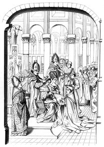 Koronacja króla Francji Karola V 1337-1380, XIV wiek 1849.