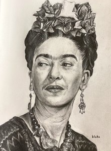 Frida Kahlo, ok. 2021 (Ołówek na papierze)
