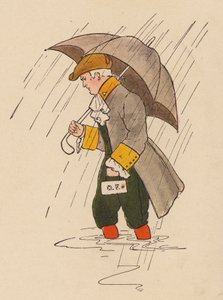 Rymowanka dla przedszkolaków: Doktor Foster (kolorowa litografia) autorstwa Blanche Fisher Wright