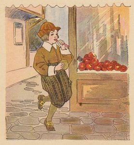 Rymowanka: Handy Pandy (kolorowa litografia) autorstwa Blanche Fisher Wright