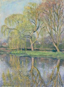 Francuski: Le Printemps (Staw z liliami wodnymi w Giverny)