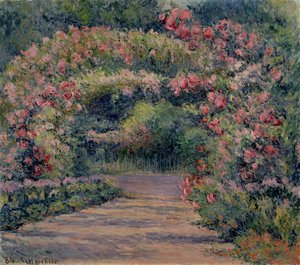 Różana Altana w Giverny (olej na płótnie)