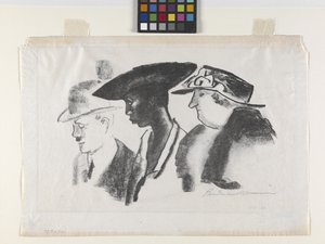Samochód uliczny (litografia) autorstwa Boardman Robinson