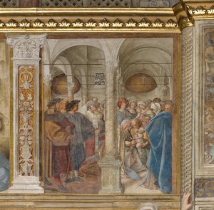 Środkowa Aave, Czwarte Przęsło Północne, Obrzezanie, Boccaccio Boccaccino 1516-17 autorstwa Boccaccio Boccaccino