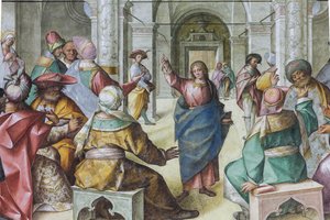Jezus wśród uczonych w Piśmie autorstwa Boccaccio Boccaccino