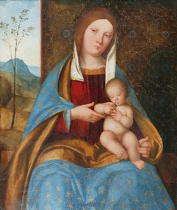 Madonna z Dzieciątkiem (olej na desce)