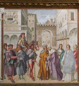 Spotkanie św. Joaquina i św. Anny autorstwa Boccaccio Boccaccino