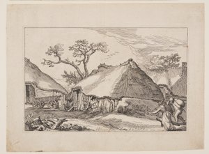Plate 2, z Landscapes with Farmhouses (Krajobrazy z zagrodami)