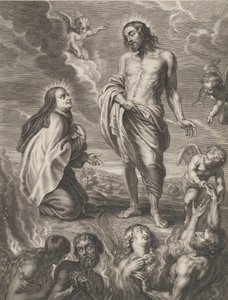 Św. Teresa z Avila wstawia się za Bernardino de Mendoza, ca. 1640-59.
