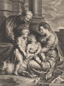 Dziewica i Dzieciątko Jezus ze św. Anną i św. Janem Chrzcicielem, ca. 1640-59..