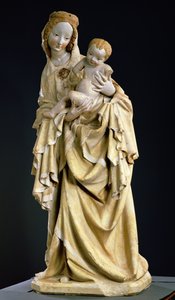 Madonna Krumauer, ok. 1400 (kamień polichromowany)