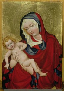 Dziewica z Dzieciątkiem, ok. 1400 (tempera i złoty płatek na panelu)