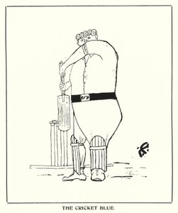 Oxford Quips: Cricket Blue (lito) autorstwa Bohun Lynch
