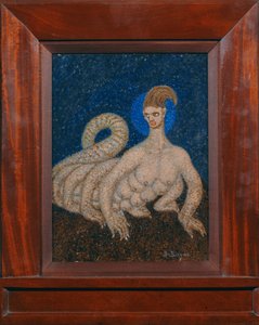 Wspaniały wampir (olej na tekturze) autorstwa Boleslaw Biegas