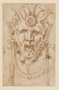 Maska groteskowa, XVII w.