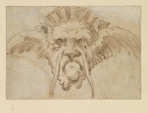 Maska groteskowa, XVII w.