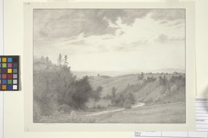 W pobliżu Burdette (tusz na papierze) autorstwa Bolton Coit Brown