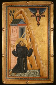 Stygmaty św. Franciszka, połowa XIII w. (tempera na drewnie)