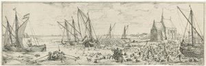 Nieudany atak na Fort Kallo, 1638 autorstwa Bonaventura Peeters (I)