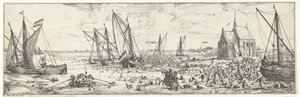 Nieudany atak na Fort Kallo, 1638 autorstwa Bonaventura Peeters (I)