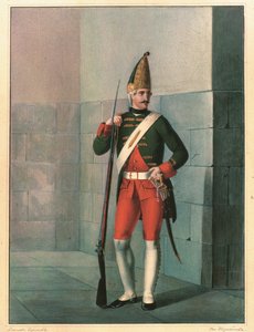 Grenadier Pułku Izmajłowskiego w 1762, koniec lat 30. XIX wieku
