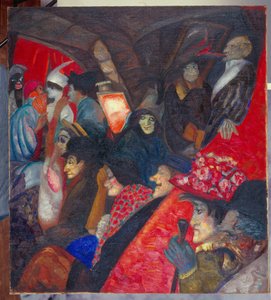Kabaret Czarny Kot w Paryżu autorstwa Boris Dmitrievich Grigoriev