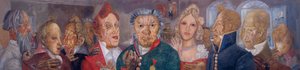 Osoby komedii Inspektor rządowy N. Gogola, 1933-1934 autorstwa Boris Dmitrievich Grigoriev