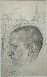 Portret Aleksandra Kiereńskiego 1881-1970, 1924 autorstwa Boris Dmitrievich Grigoriev