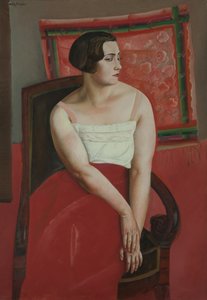 Portret młodej kobiety. autorstwa Boris Dmitryevich Grigoriev