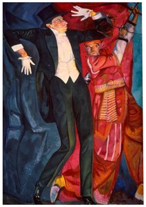 „Portret inscenizatora Wsiewołoda Meyerholda”, 1916 autorstwa Boris Grigor