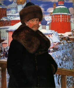 Autoportret”, 1912. autorstwa Boris Mikhailovich Kustodiev